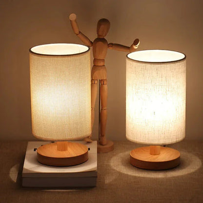 Minimalist Wooden Table Lamp